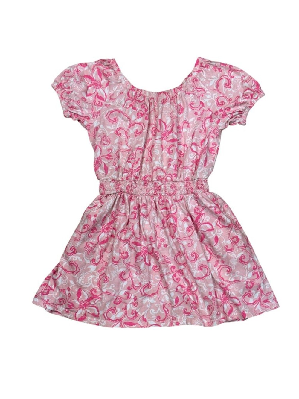 Lilly Pulitzer Girls Wyndmoor Dress Size 8/10 Conch Shell Pink Flamingle Garden